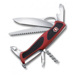 Нож Victorinox RangerGrip 79, 130 мм, 12 функций, красный с черным