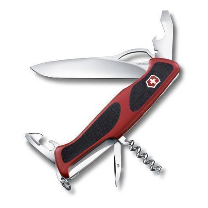 Нож Victorinox RangerGrip 61, мм, функций, красный с черным
