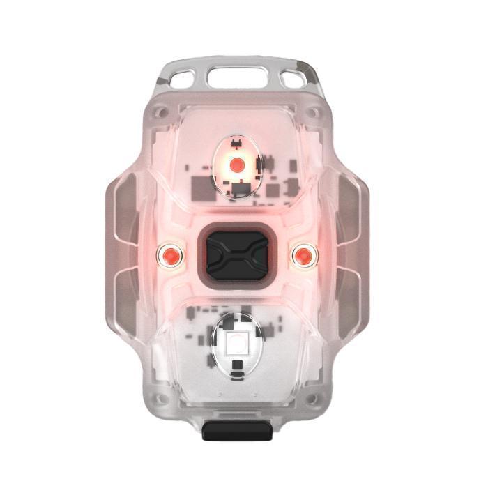 Мультифонарь Armytek Crystal Pro, холодный белый и красный свет, велосипедное и налобное крепление, ремешок F07101B, синий